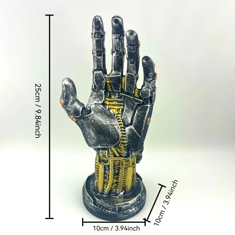 This unique sci-fi mechanical arm statue features an advanced sci-fi design and comes with a game controller stand and