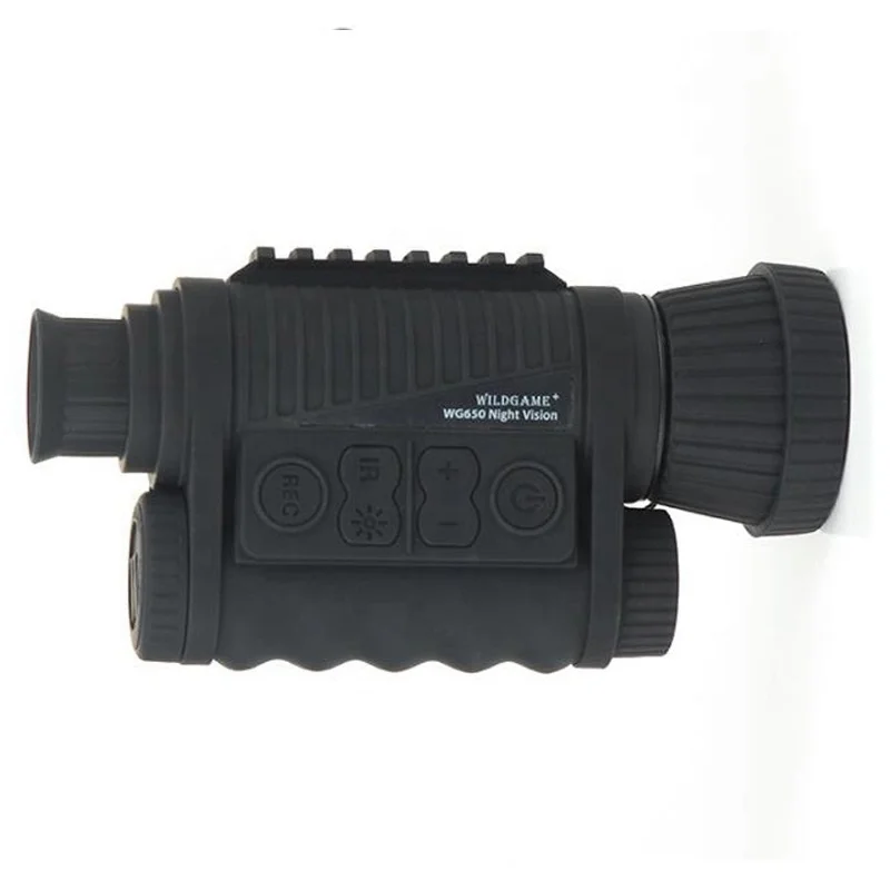 WG650 850nm 블랙 IR 디지털 야간 투시 단안경 / 야간 사냥용 적외선 단안경 사냥용 카메라