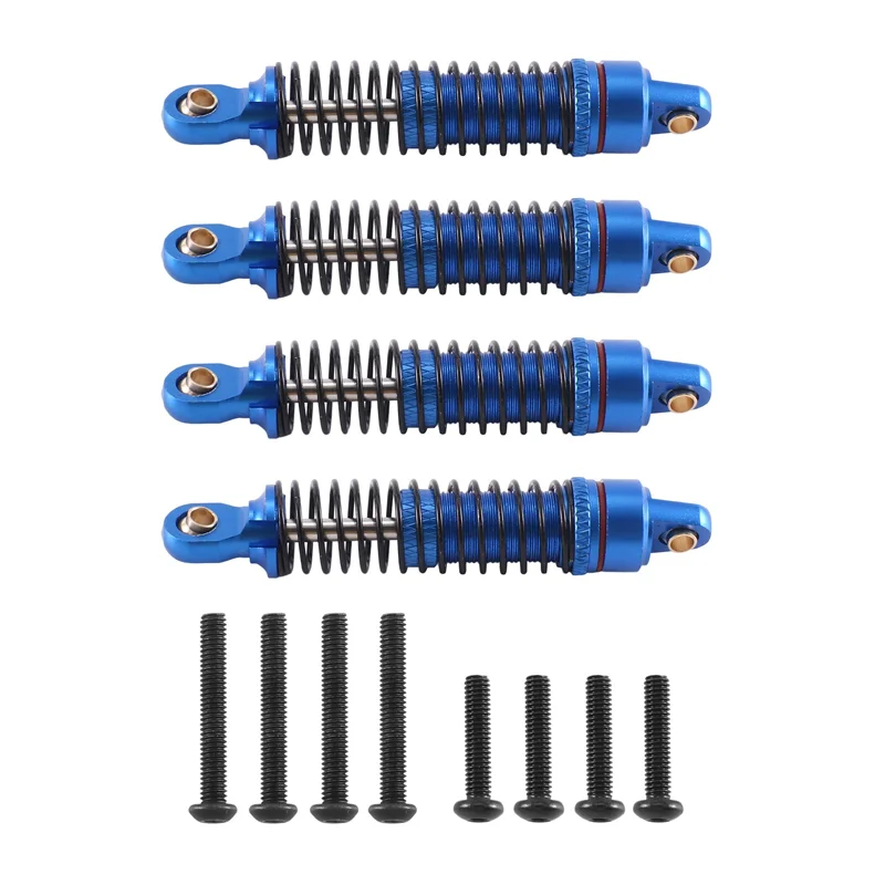 Amortiguadores de Metal de A63T-4PCS para Traxxas TRX4M TRX-4M Bronco Defender 1/18 coche trepador de control remoto piezas de mejora