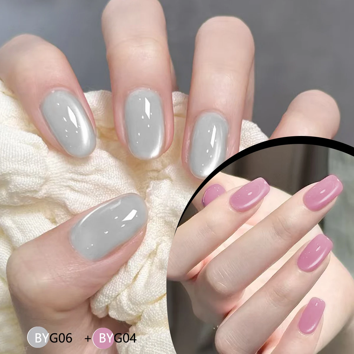 طلاء أظافر جل جريليم 0.24 أونصة مع مغناطيس، تأثير عين القطة اللامع يدوم طويلاً، سريع الجفاف/جل أظافر LED يسقط وإزالة، غير #5