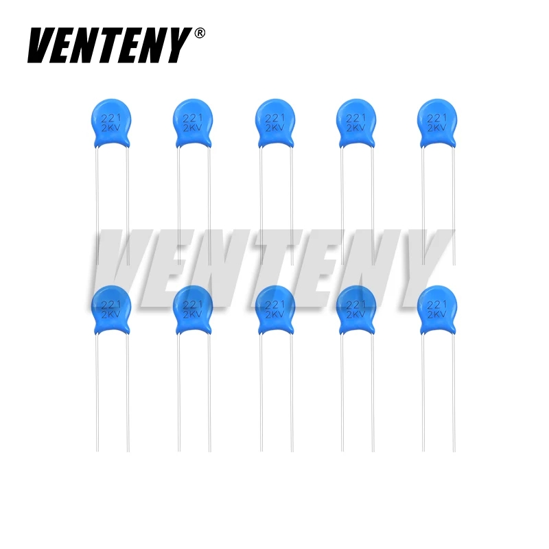 100 sztuk 2KV wysokiego napięcia zestaw kondensatorów ceramicznych 2KV 102K 152K 221K 222K 332K 471K 472K 561K 681K 821K zestaw do samodzielnego