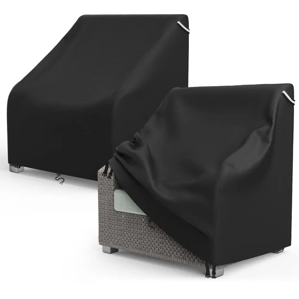 

Чехлы для садовых стульев, водонепроницаемые, 2 шт., усиленные, для уличной мебели, для кресел-шезлонгов, Wick