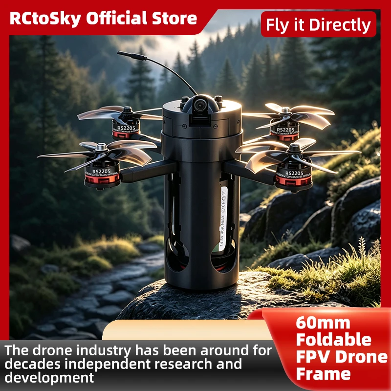 B-CUBE 60mm Foldable FPV Drone Frame Kit Carbon Fiber Racing Quadcopter Freestyle INAV Beatflight F4V3S PULS F745 H743