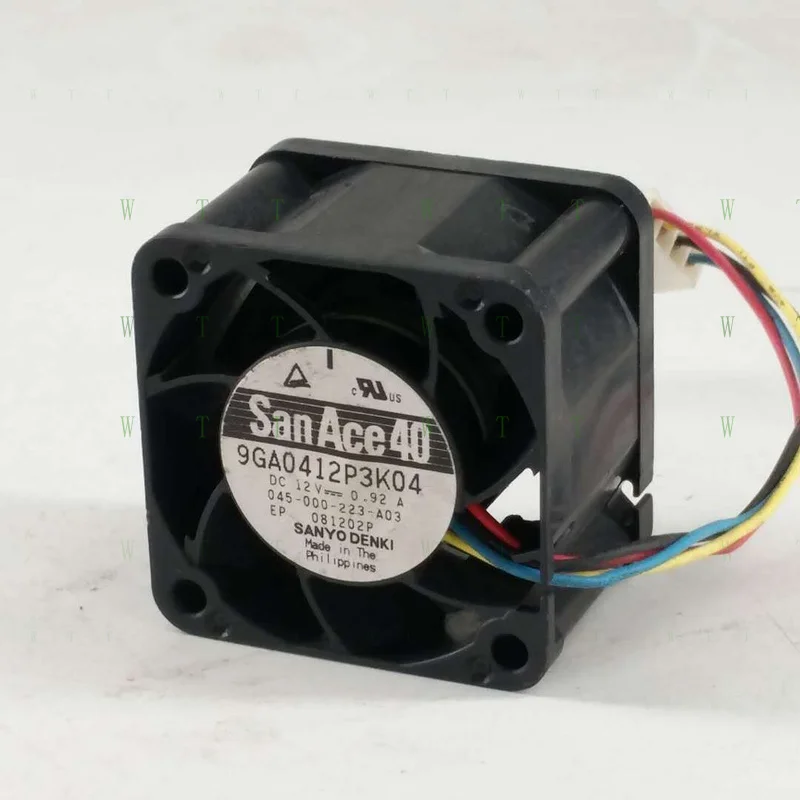 H 1 PCS  Sanyo Fan 9GA0412P3K04 4CM 4028 DC 12V 0.92A 4-wire PWM cooling fan 4 pin