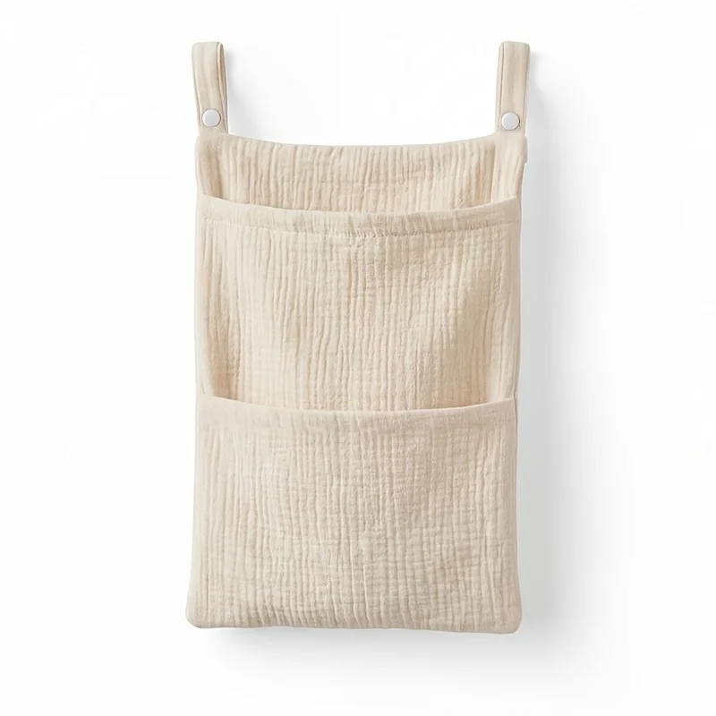 Kids Headboard Hanging Storage Bag, Multifunctional Organizer, Universal Hanging Pouch for Stroller