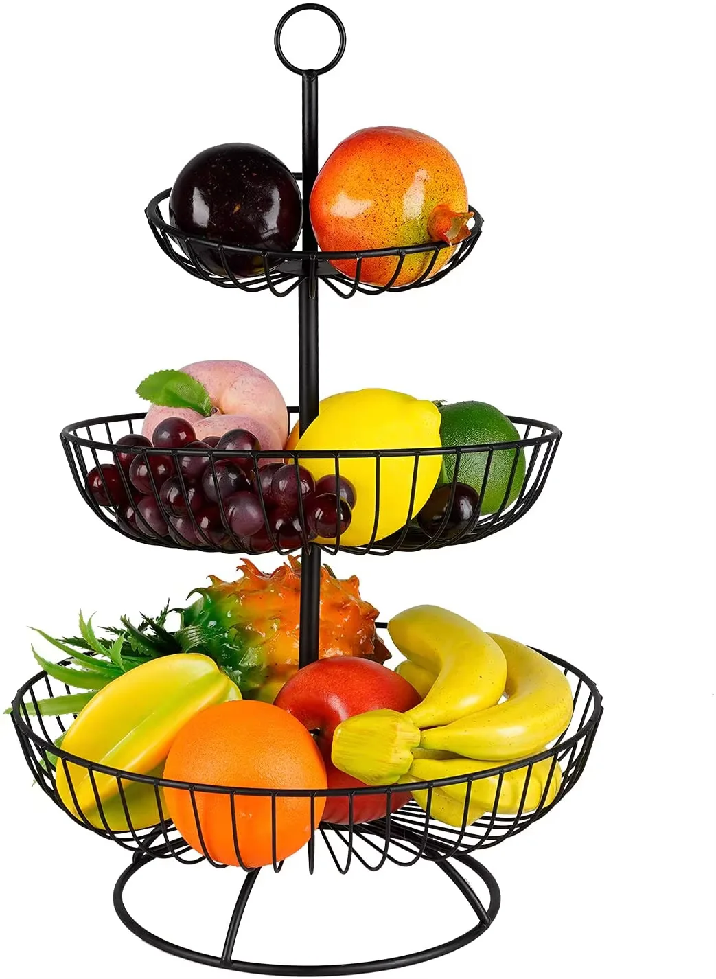 

Kitchen Fruit Storage Metal Detachable Food Rack 3 Tier Wedding Decoration Snack Rack Kitchen Organizer Accessories