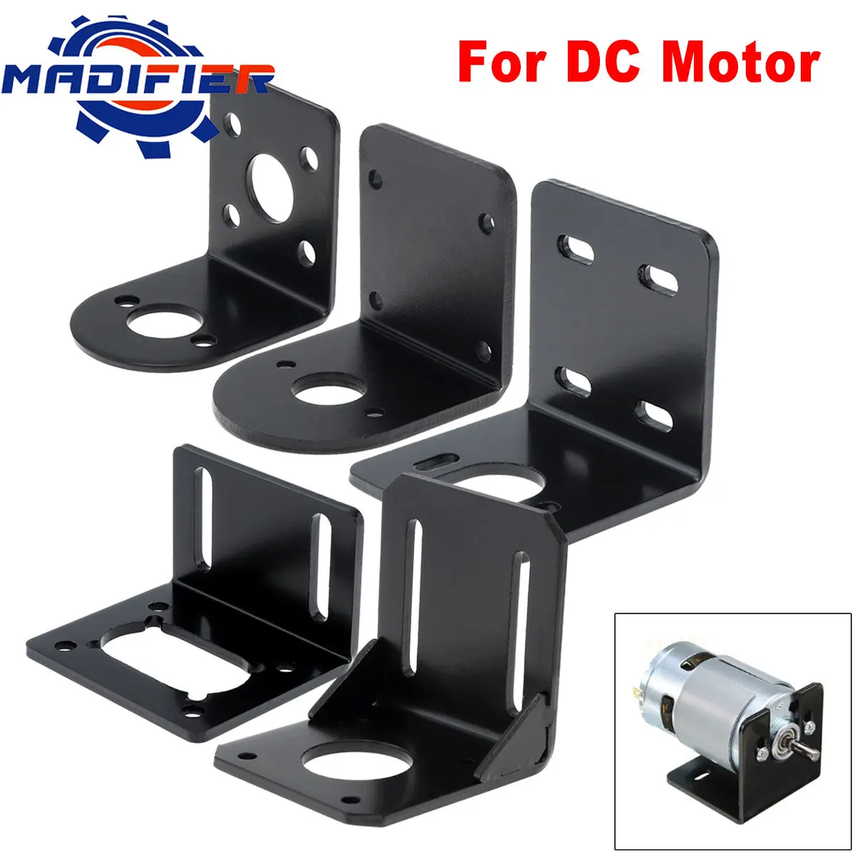 Stand DC Motor Bracket Mount for 370 380 385 390 395 555 550 545 540 750 755 775 795 NEMA17 NEMA23 JGY370 Worm DC Motor Holder