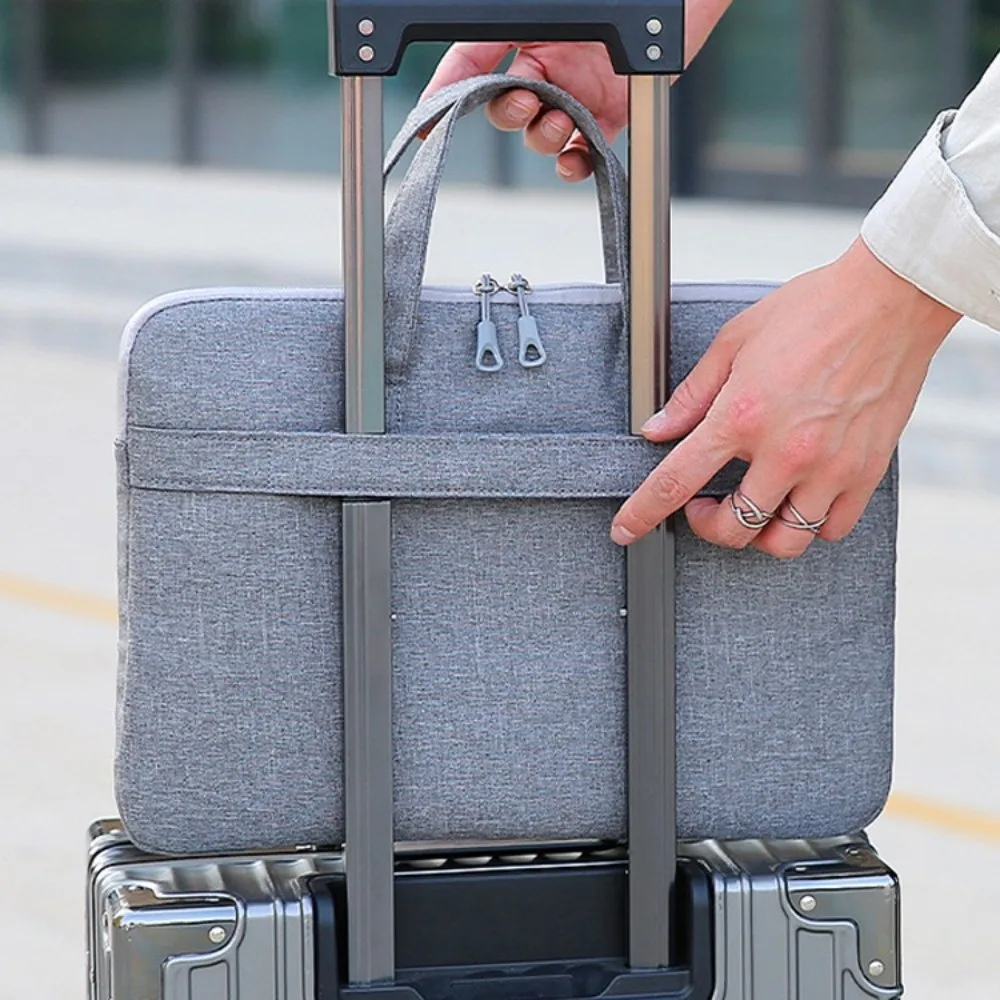 Shoulder Strap Business Laptop Bag with Handle 14 Inch Portable Laptop Bags Briefcase Waterproof Laptop Shoulder Bag