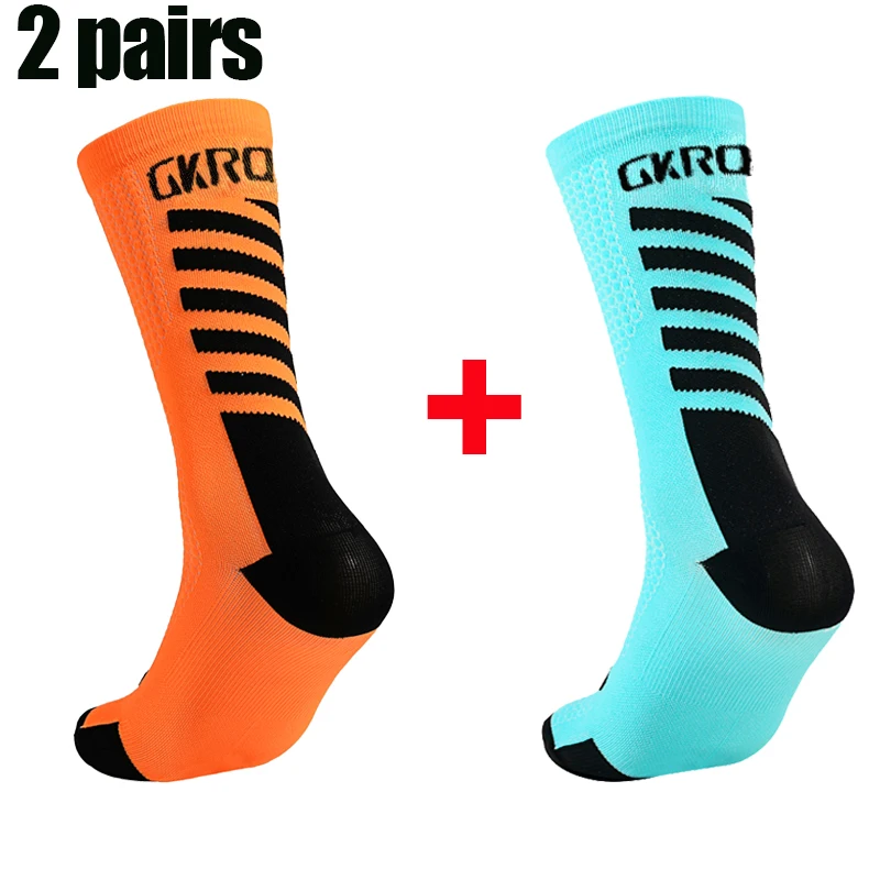 2pairs Neue Radfahren Socken Hohe Qualität Kompression Männer Bike Outdoor Frauen Laufen Professionelle Sport Laufen – Detail 1