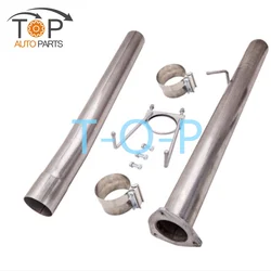 Straight Exhaust Pipe MANIFOLD for Dodge Ram 2500/3500 6.7L Cummins 2013-2017 Diesel Truck Exhaust Tube Pipe 2 Muffler Pipe