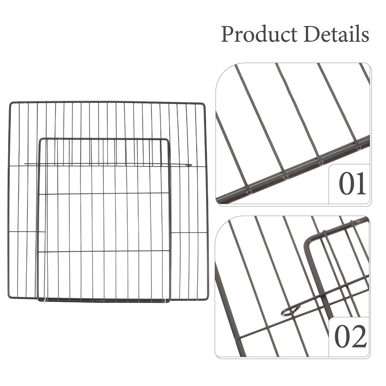 

Replacement Metal Cage Door for Dogs Cats Rabbits Strong Wear Resistant Smooth Finish Multipurpose Pet Fence Panel Indoor