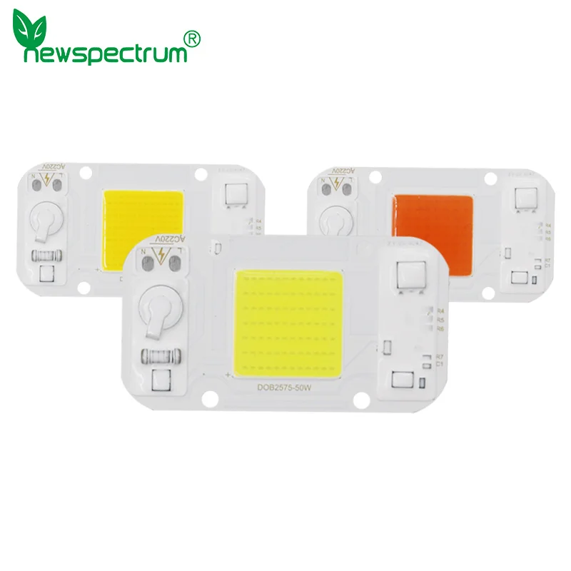 Full Power Free Driverless AC LED COB Chip DOB 25X25 AC220V 230V Smart IC NO Driver 20W 30W 50W for Floodlight DIY Lighting