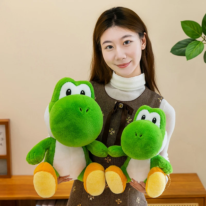 New Large Size 30/70cm Green Dinosaur Plush Toy - Adorable Yoshi Style Stuffed Toy, Perfect Cuddly Birthday Gift & Decor