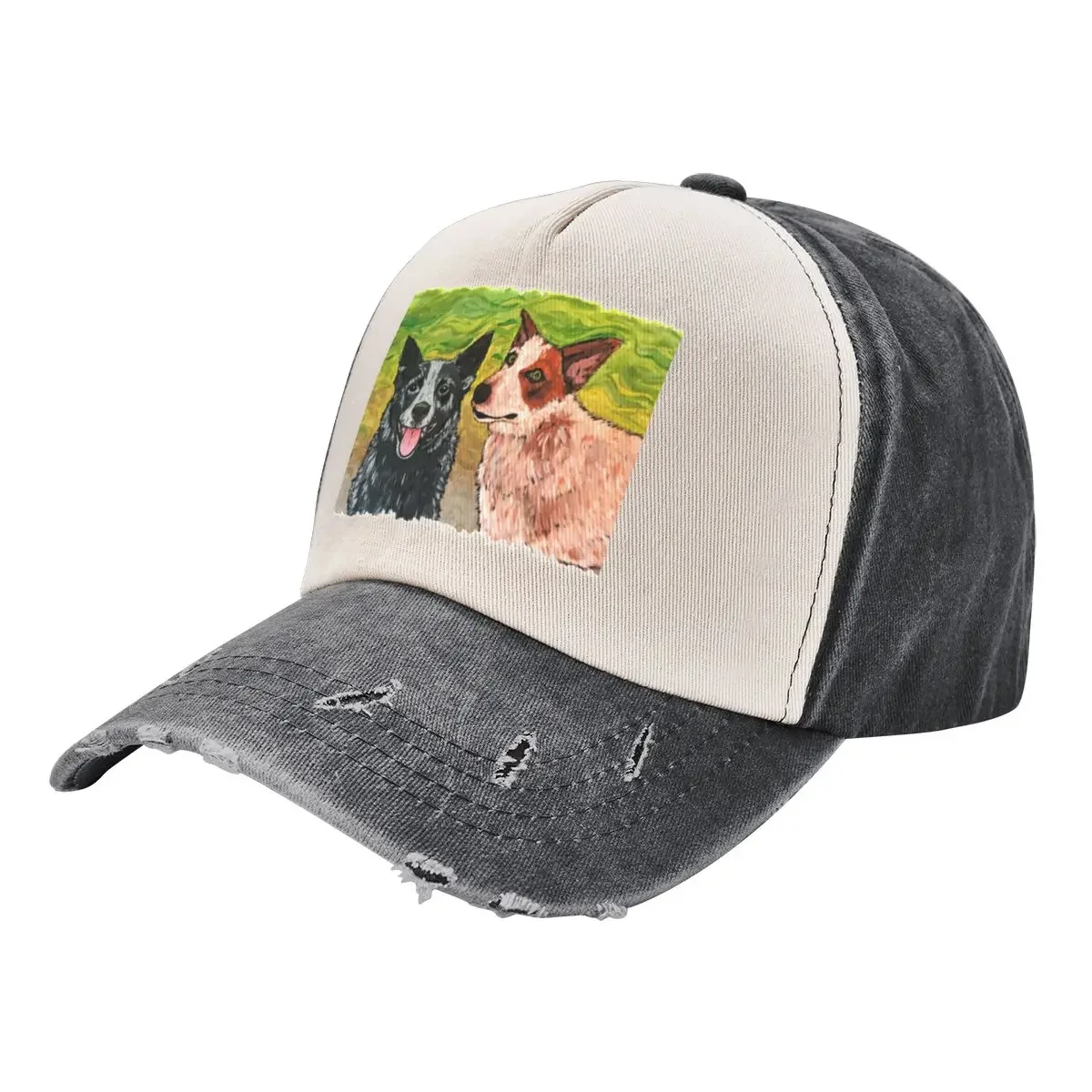 

One Heeler, Two Heeler, Red Heeler, Blue Heeler Baseball Cap Beach Outing custom caps tactical cap Mountaineering Boy Women's