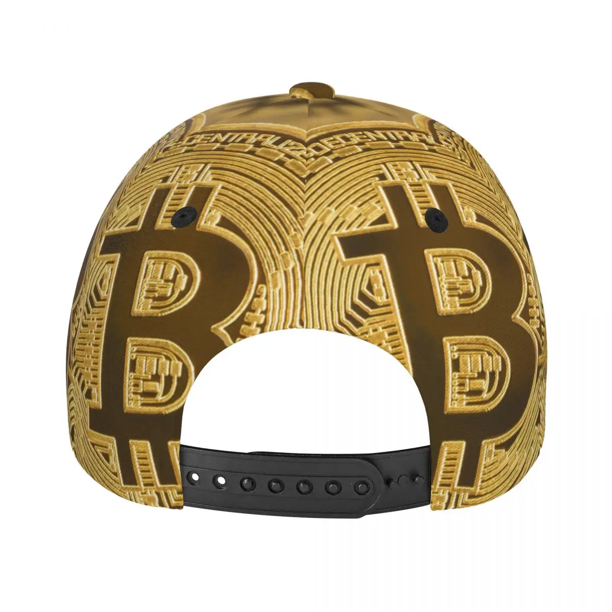 Vintage Bitcoin Logo Pattern Baseball Cap skuilles Hat Fitted Cap Snapback Hat for Men Women Casual Cap Sun Hat Outdoor Cap Hat