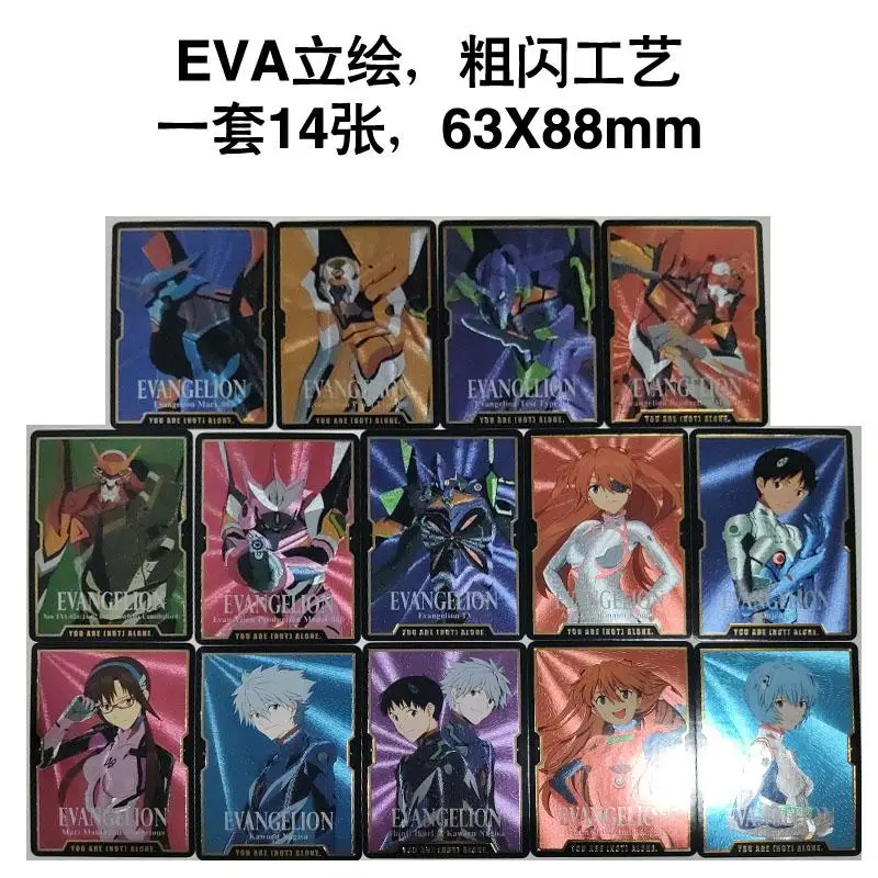 Neon genesis evangelion diy auto controle coletar assinatura negociação cartão flash anime dos desenhos animados eva série original presente
