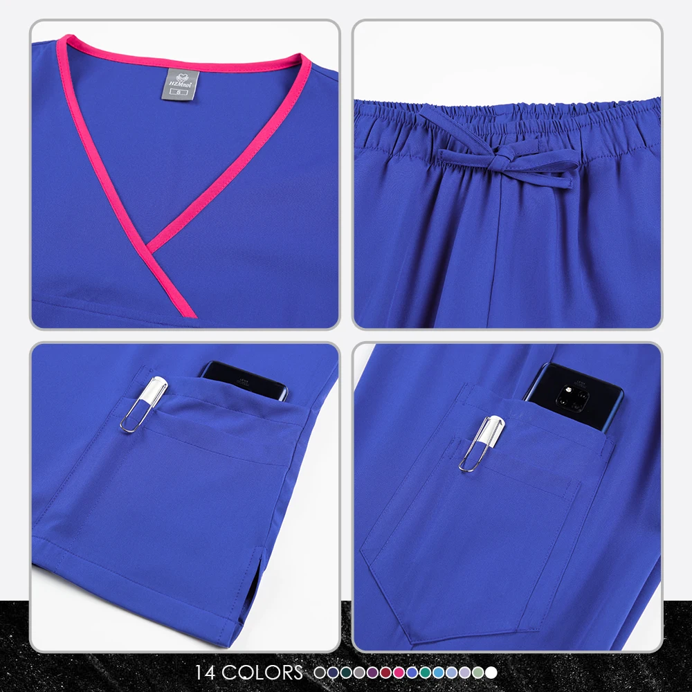 Скрабы для медсестры, новая мода, медицинский скраб, мягкие дышащие брюки для бега, комплект хирургической униформы, женская рабочая одежда для медсестер, клинического врача