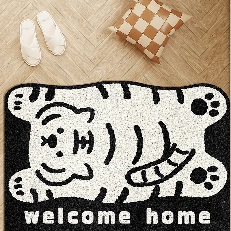 

Custom Cartoon Animal Doormat -Trimmable Non-Slip Rug, Wear-Resistant Floor Mat for Outdoor/Indoor, Personalized Home Decor Gift