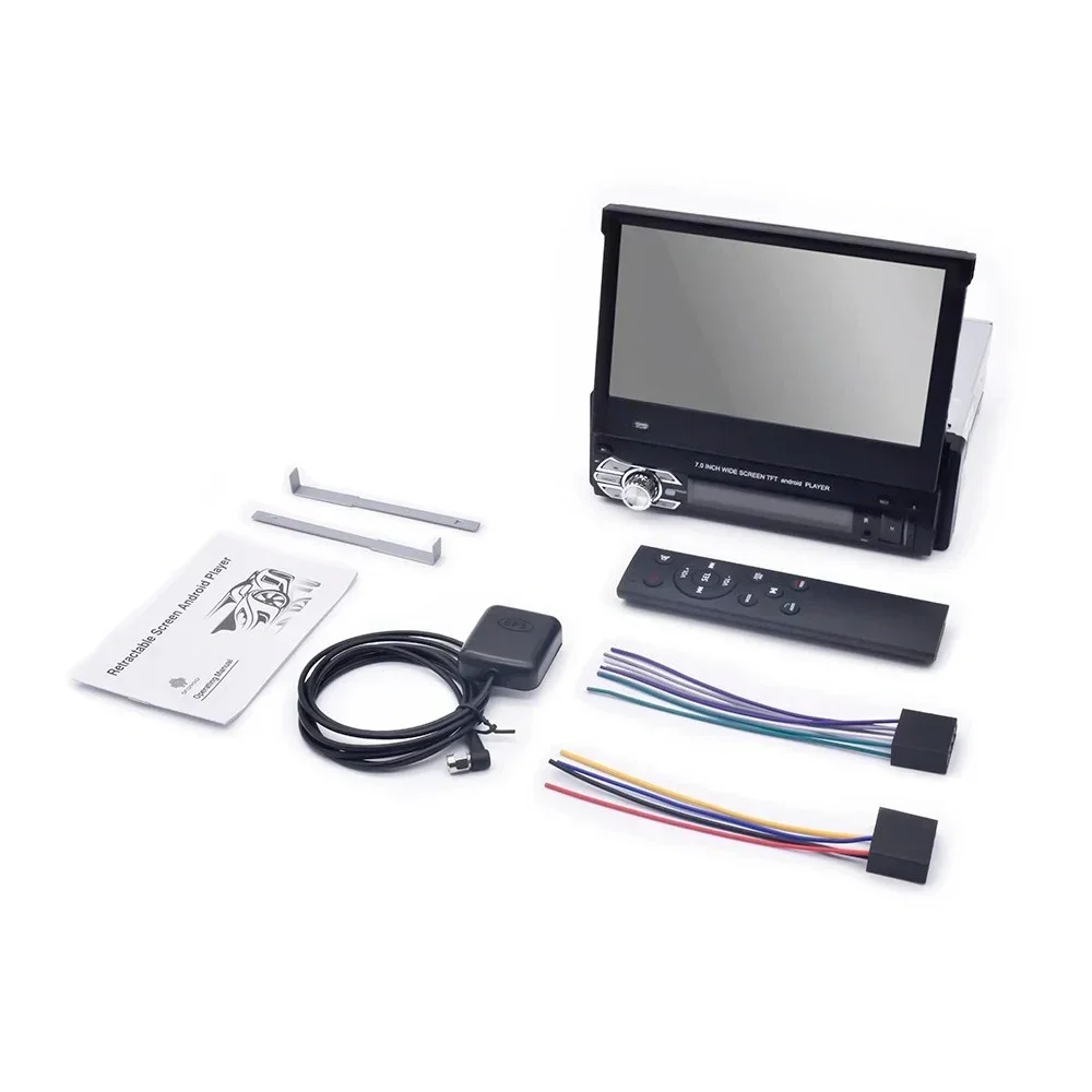 Large Memory Auto Electronics Universal 1 Din 7 Inch 2 + 64g Retractable Android Radio Multimedia Car Player