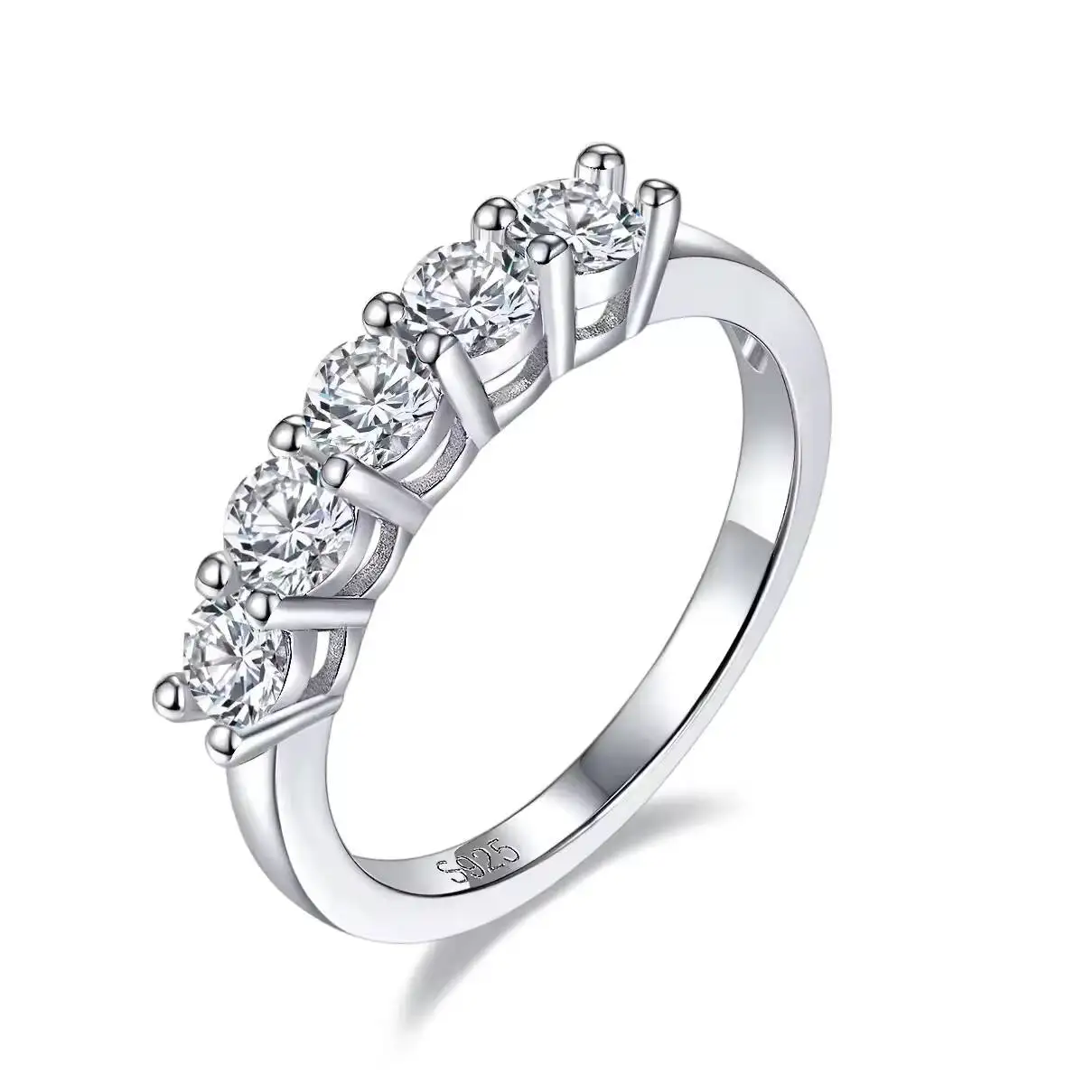 Custom 925 Silver Moissanite Engagement Rings for Women 925 Rings Women