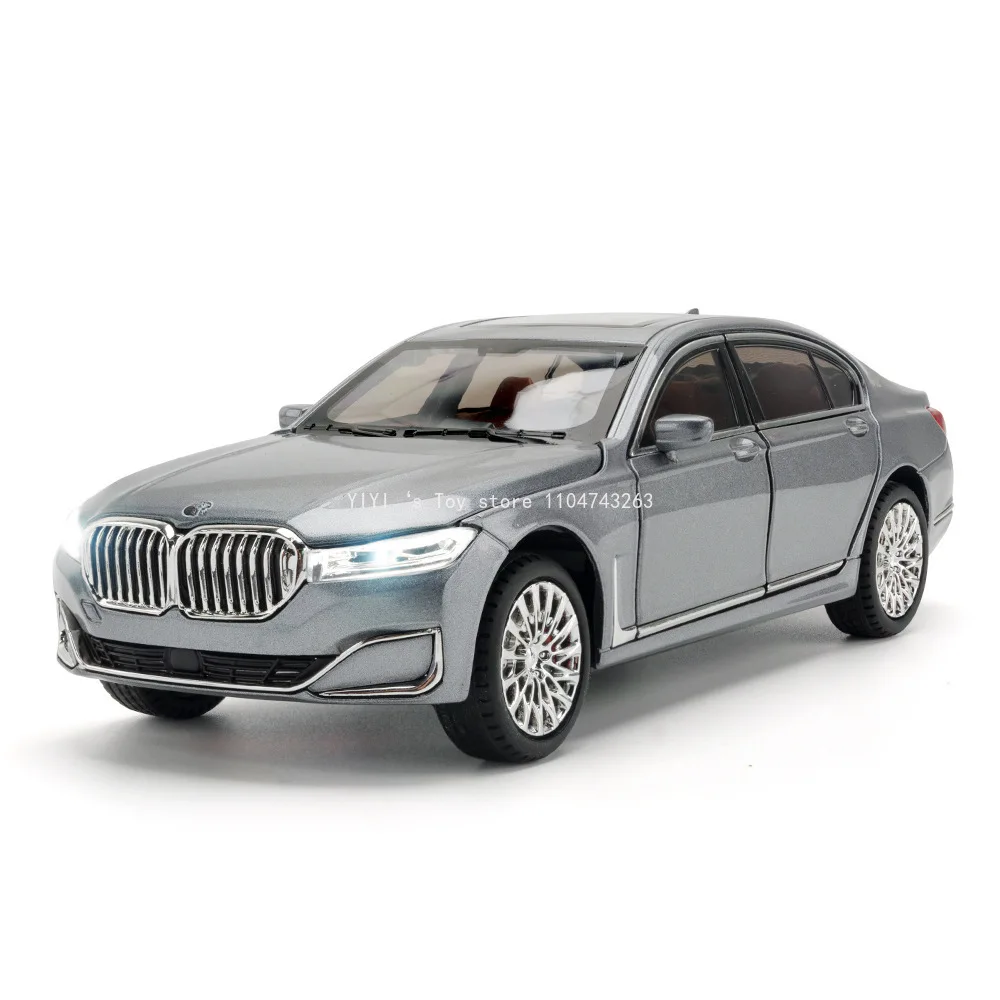 1:24 le modèle 760Li en alliage moulé sous pression voiture jouets son lumière retirer véhicules miniatures cadeaux d'anniversaire pour garçon modèle ornement 10