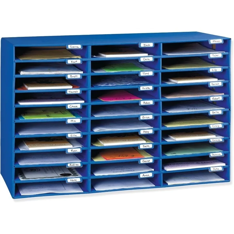 Classroom Keepers 30-Slot Mailbox, Blue (001318)