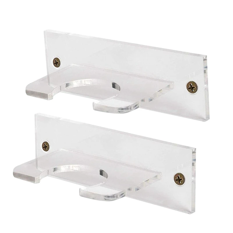 A92U-2Pack Baseball Bat Holder For Vertical Display Acrylic Bat Hanger Wall Mount T Baseball Or Softball Bat Bat Rack