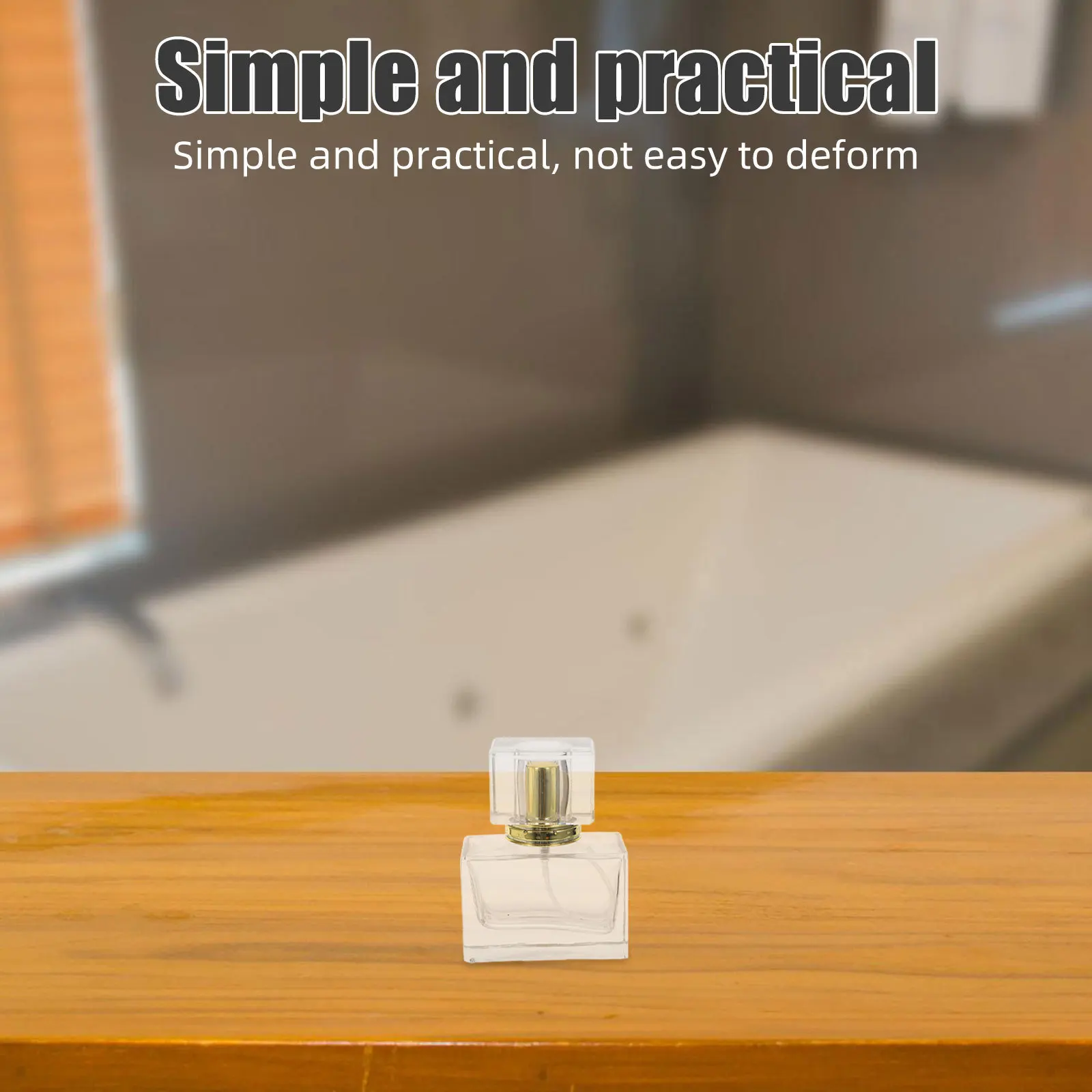 3 قطعة زجاجات عطر زجاجية فاخرة فارغة قابلة لإعادة الملء 30 مللي حاوية رذاذ للسفر موزع عطر مدمج شفاف للركوب #2