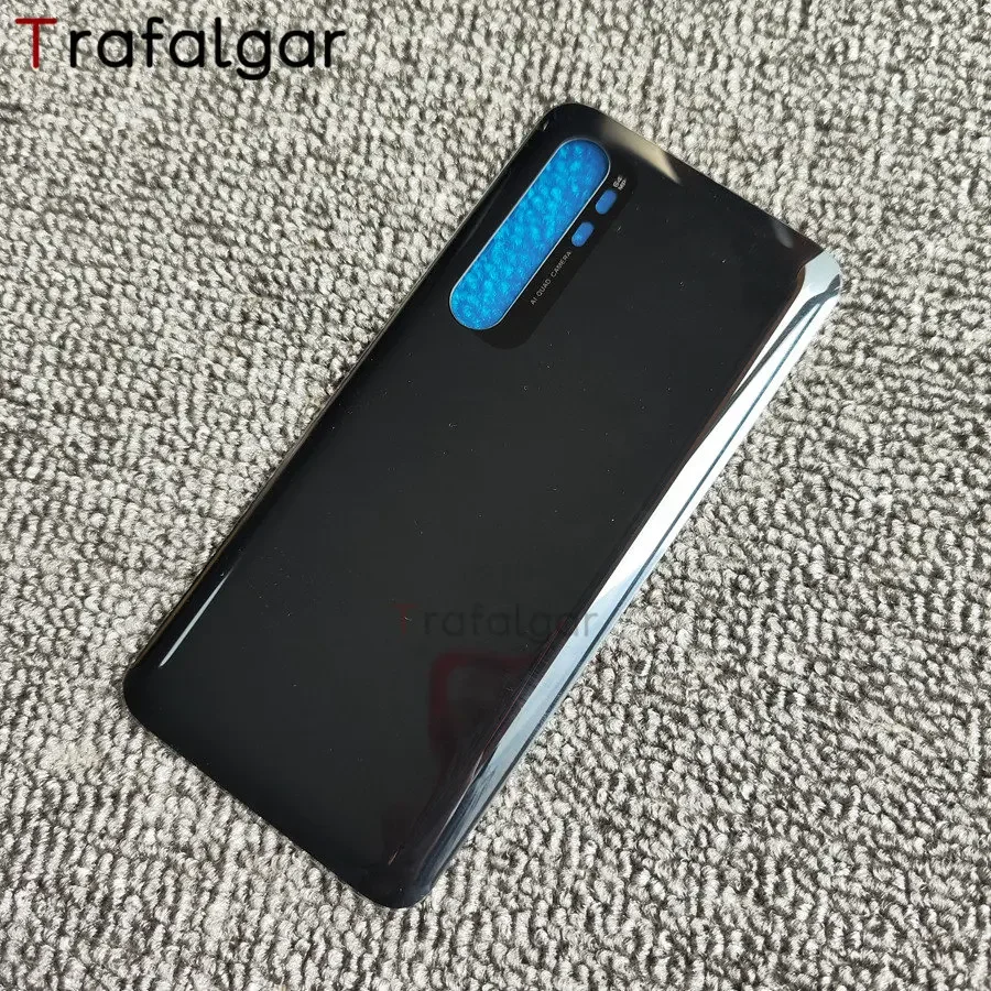 For Xiaomi Mi Note 10 Lite Battery Cover Back Glass Panel Rear Housing Case Replacement With Adhesive Sticker M2002F4LG