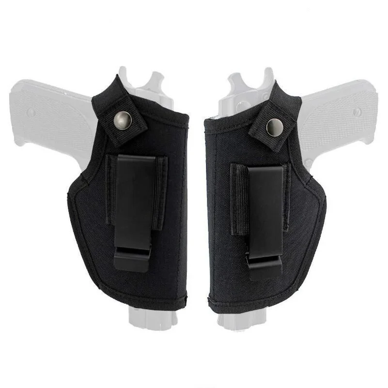 Universal Gun Holster Tactical Concealed Carry Case Belt Metal Clip IWB OWB Holster Airsoft Pistol Holder Fit All Size Handguns