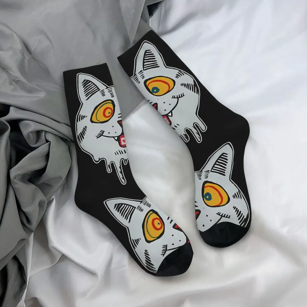 Welche Herren socken Retro Harajuku t-die neun Leben von Fritz the Cat Street Style Neuheit nahtlose Crew Socke