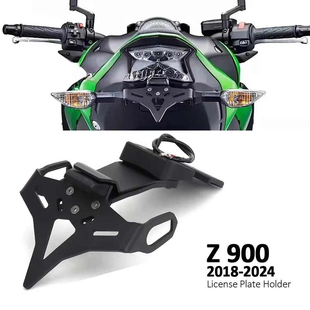 

Z900 License Plate Holder Number For KAWASAKI Z900 SE / ZH2 2018-2024 Motorcycle Accessories Tail Tidy With Led Light