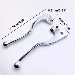 1 Pair CNC Chrome Motorcycle Front Brake Clutch Levers For Yamaha YZ80 YZ125 DT125 200 TW225 XT TTR YZ 250 TT350 YZ490 TT XT 600