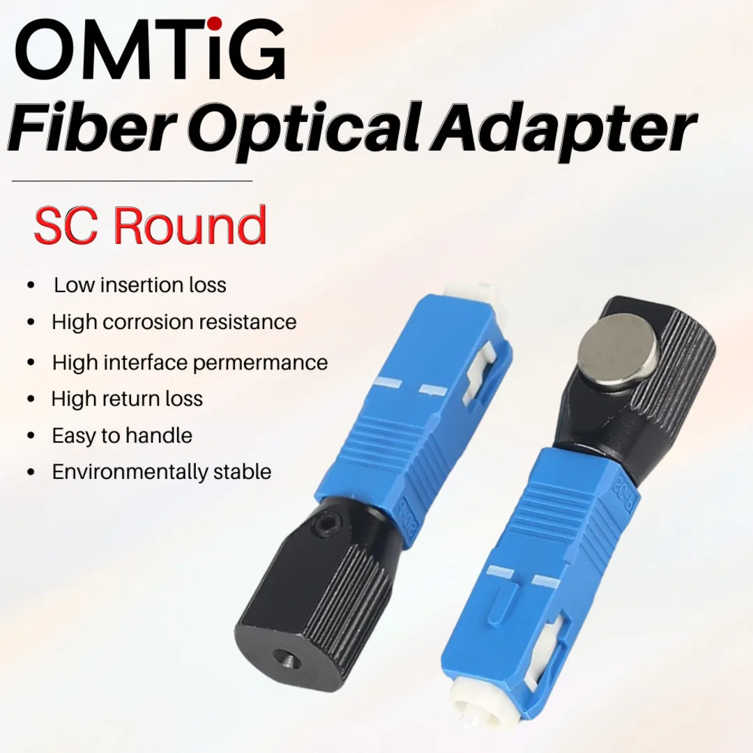2 Stuks Hoge Kwaliteit Fibre Optische Connector Ronde Sc Blote Ftth Glasvezel Koppeling Adapter Converter