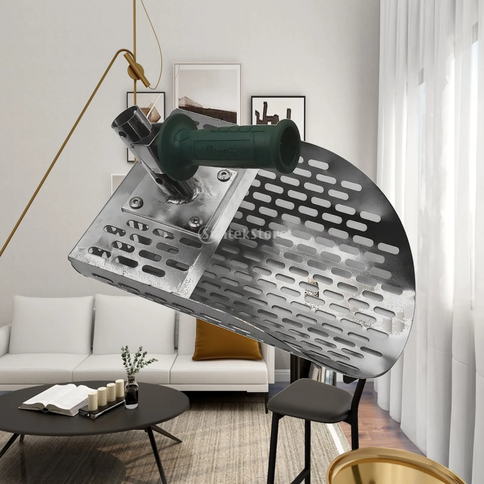 Sand Shovel Head Detachable Shovel Head with Holes Perforated Sand Scoop Reinforced Sifter Scoop Ergonomic for Beachcombers