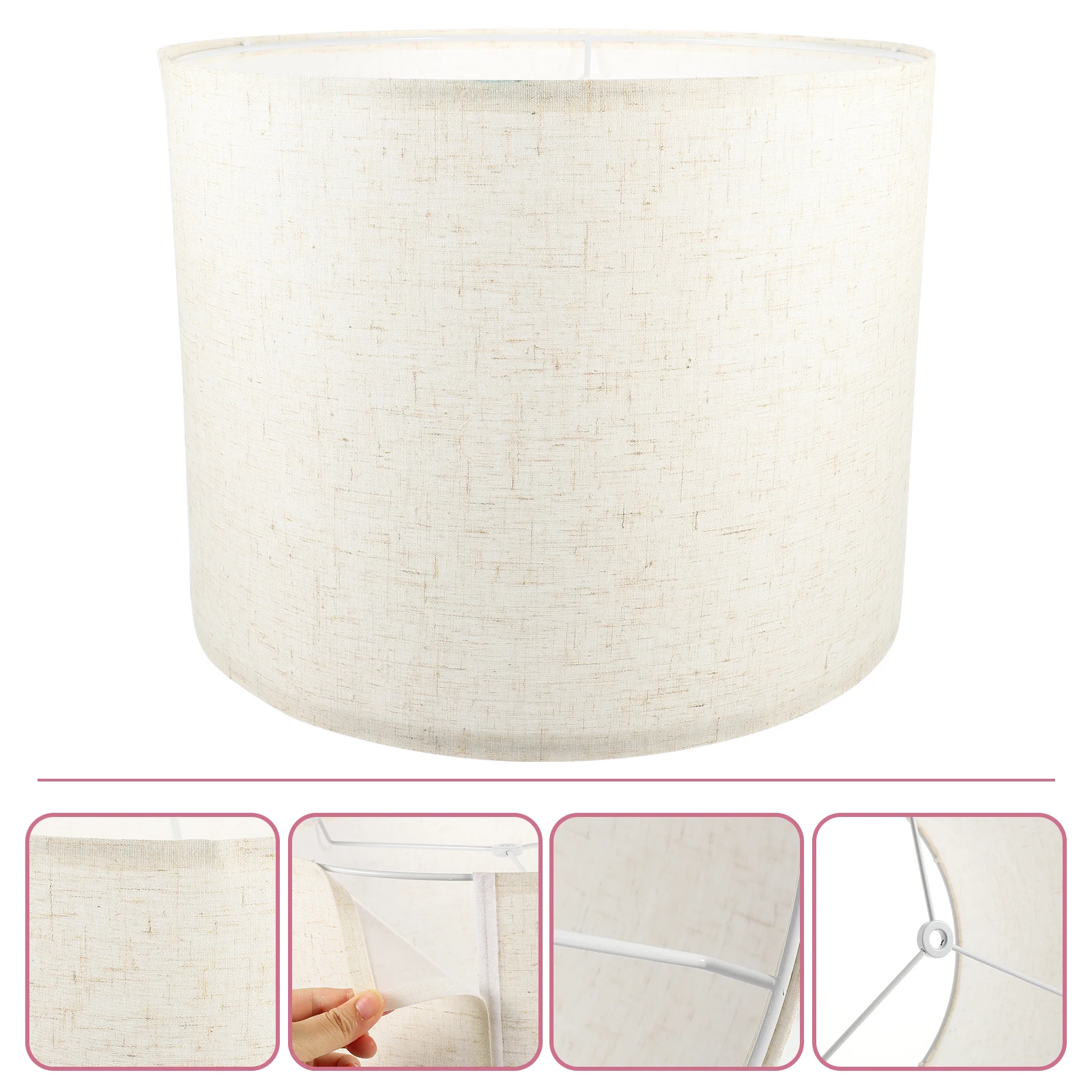 

Льняной абажур, элегантный напольный чехол, аксессуары для барабанов, простые акустические абажуры, замена