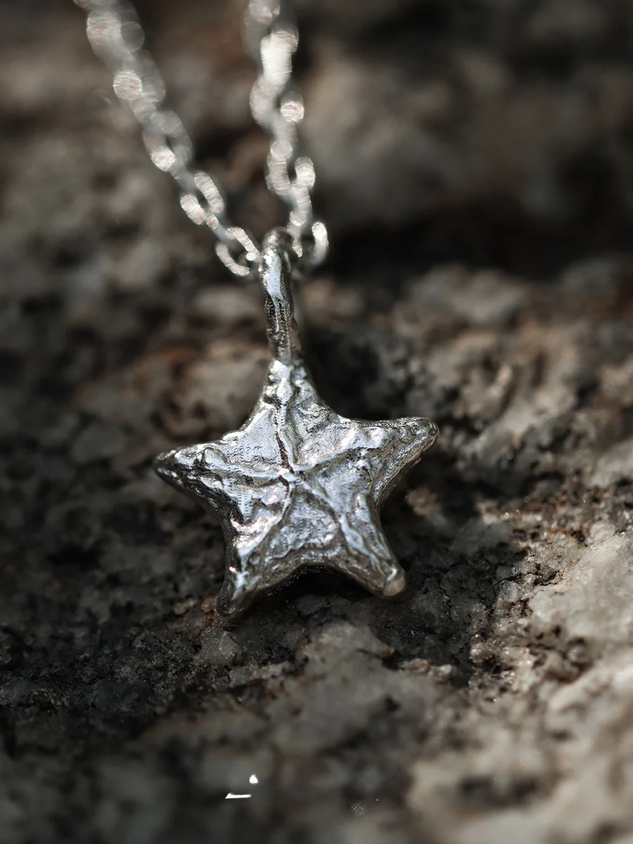 

ZhaPoo Handmade 999 Pure Silver Original Design Necklace for Women Clavicle Pendant Jewelry out Fashion Silver Accessories