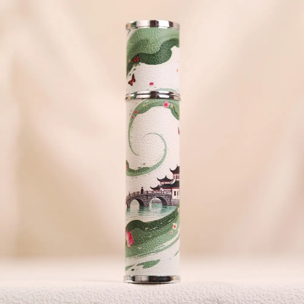 PU Lederen Parfumflesje Lege lekvrije Cosmetische Container 10 ml Hervulbare Ultrafijne Mist Geurcontainer voor Vrouw