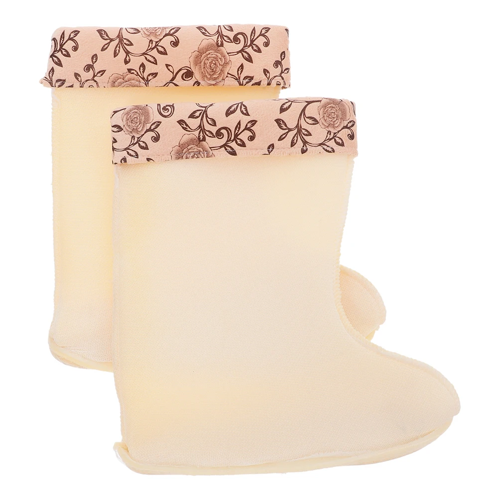 Regenlaarzen Binnenhoes Thermische sokken Voeringen voor koud weer Lang Zwart Dames Heren Waterdicht Warm geïsoleerde laarshoezen