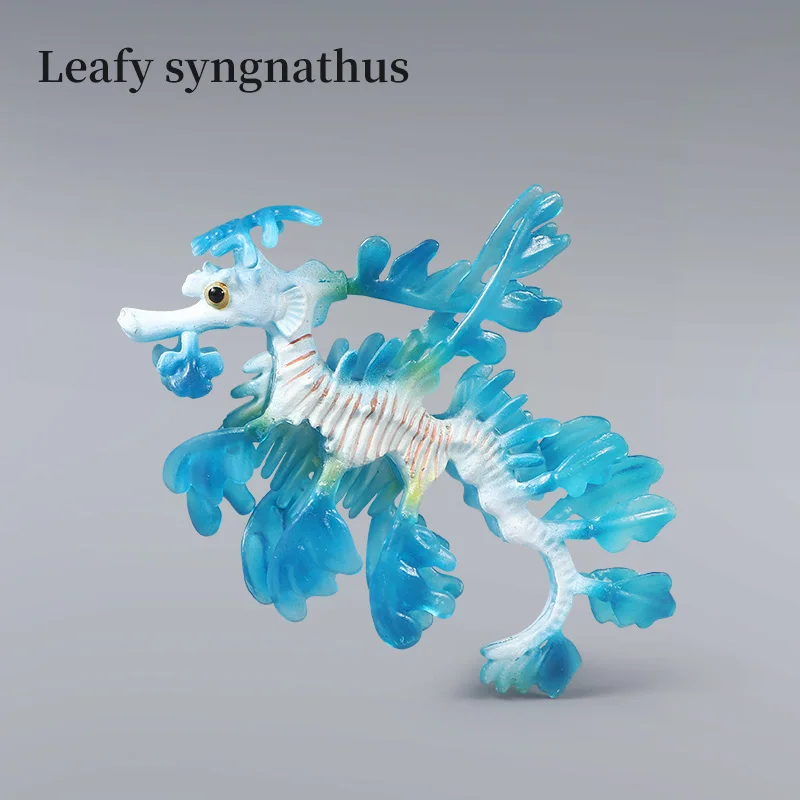 Simulação oceano hipocampo dragão do mar modelo animal marinho figura de ação pvc brinquedo colecionável em miniatura para crianças tema vida marinha