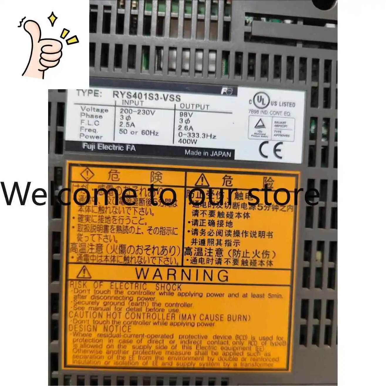 

RYS401S3-VVS New Original RYS751S3-VVS/VSS/152S3-VSS Fuji Drive 101/20