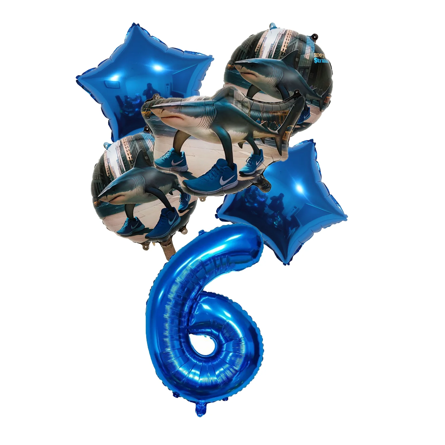 بالونات إيطالية من رقائق الدماغ تونغ تونغ صحور Tralalelo ديكور حفلات أعياد الميلاد للأطفال بالونات عدد لعبة بالون فيلم الألومنيوم #5