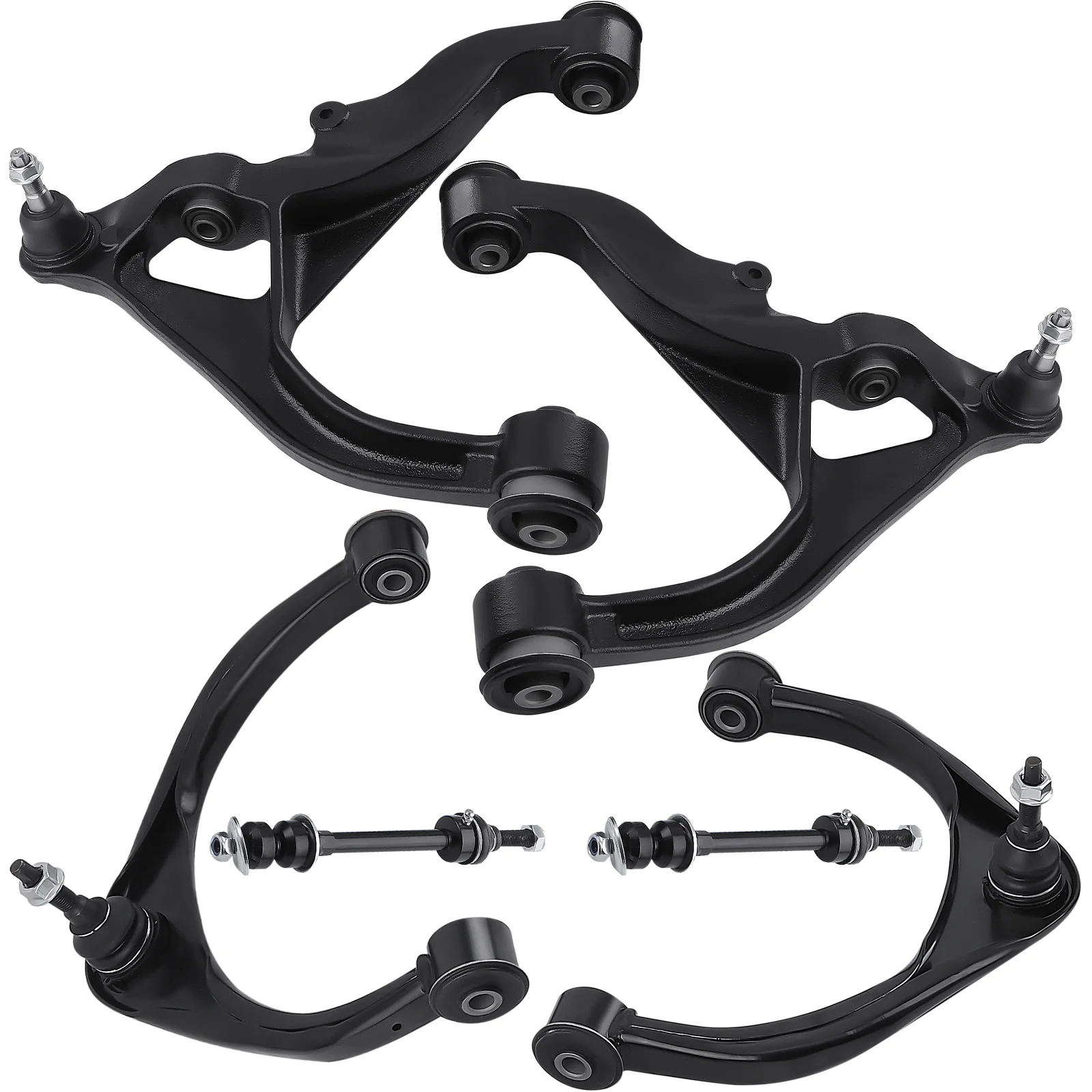 

Front Upper Lower Control Arms + Sway Bar for 2009-2018 Dodge Ram 1500 5 Lug 4WD