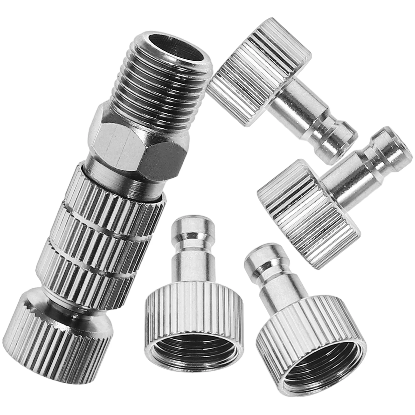 5PCS Airbrush Quick Connector Kit โลหะ Universal Adapter Quick Release ท่อ Coupler สําหรับปากกาอุปกรณ์