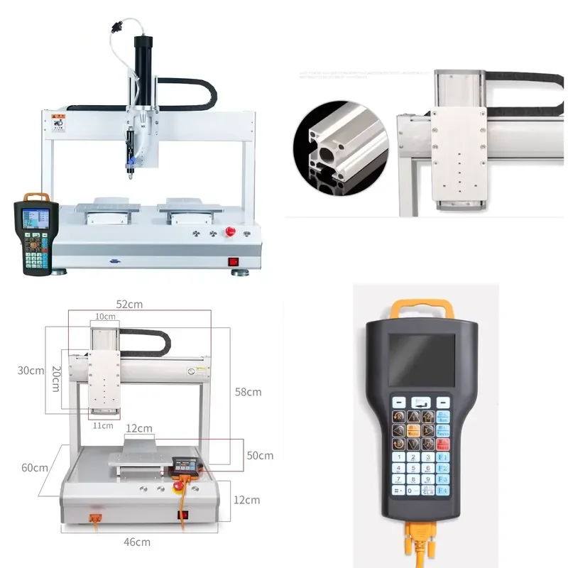 300ml Automatic Silicone Sealant Dispensing Machine Tabletop 3 Axis Glue Dispensing Machine