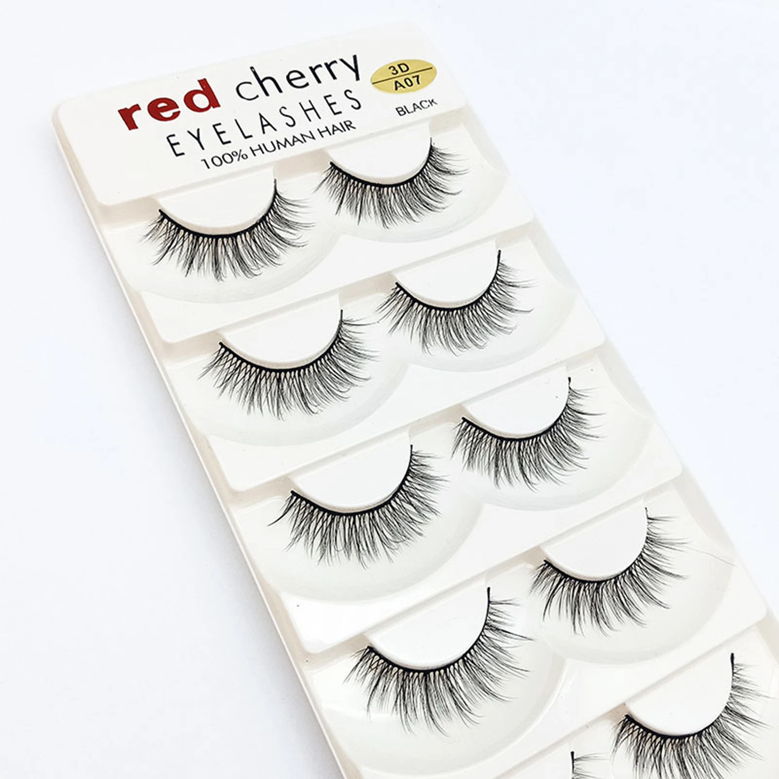 5ペアの太いクラスターラッシュ、ロングで柔らかいつけまつげ、フルストリップ、女性と女の子のための日常使いのアイシェイプつけまつげ