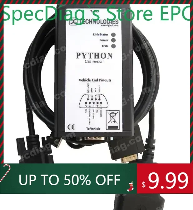 يتم دعم نماذج العلامة التجارية SpecDiag KUBOTA DIAGNOSTIC KIT (PYTHON) Takeuchi
