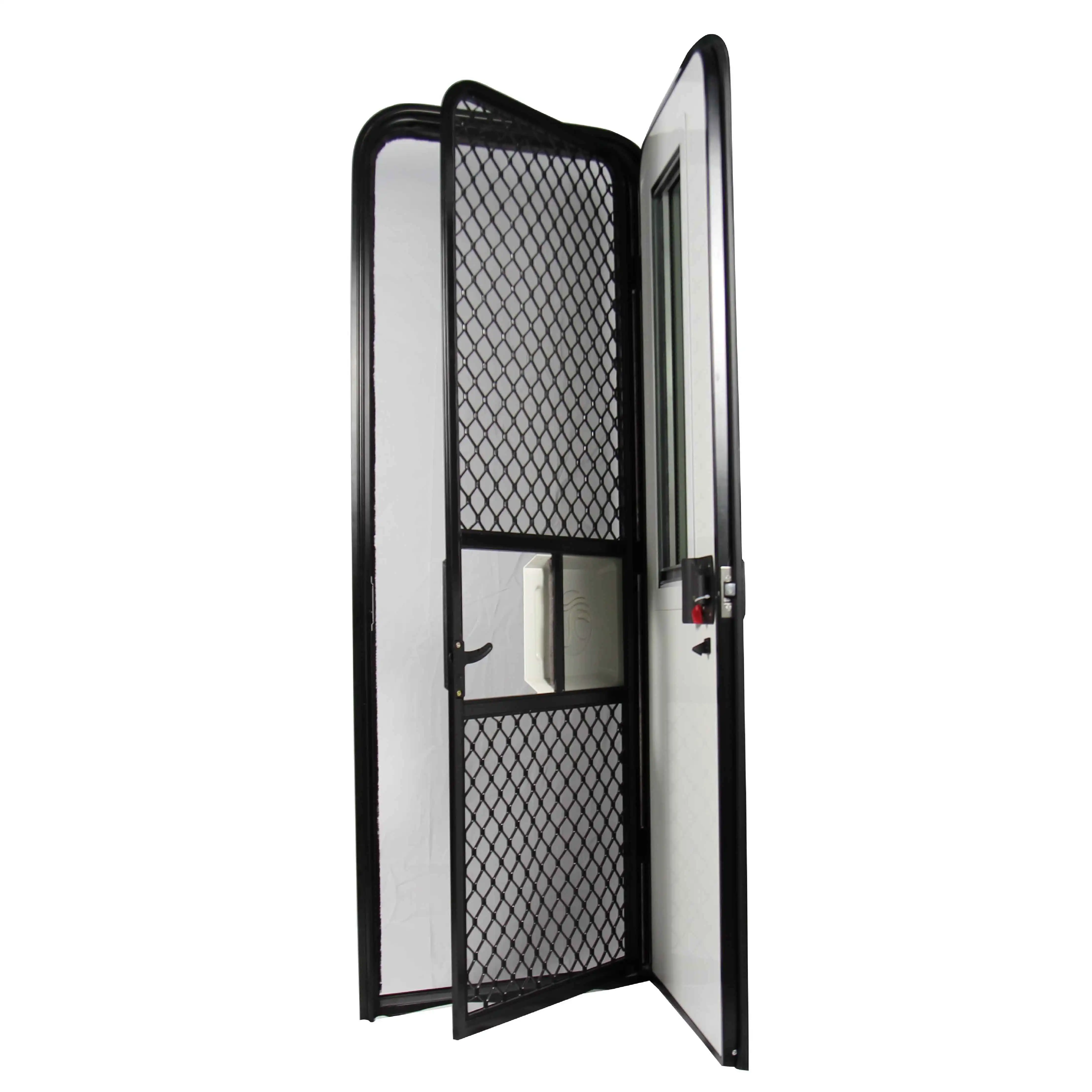 

RV Entry Door With Double-layer Acrylic Doors And Window. Motor Home Entry Door