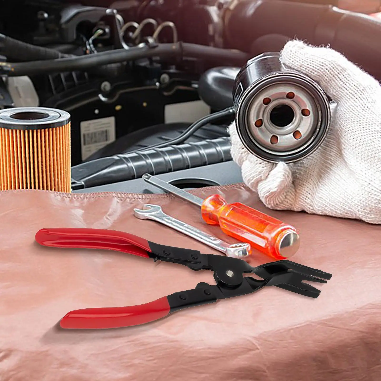 كماشة إزالة مشبك تقليم السيارة كماشة كليب السحابة أداة إزالة الصواميل أدوات مريحة متعددة الوظائف مجتذب لصيانة شاحنة السيارات