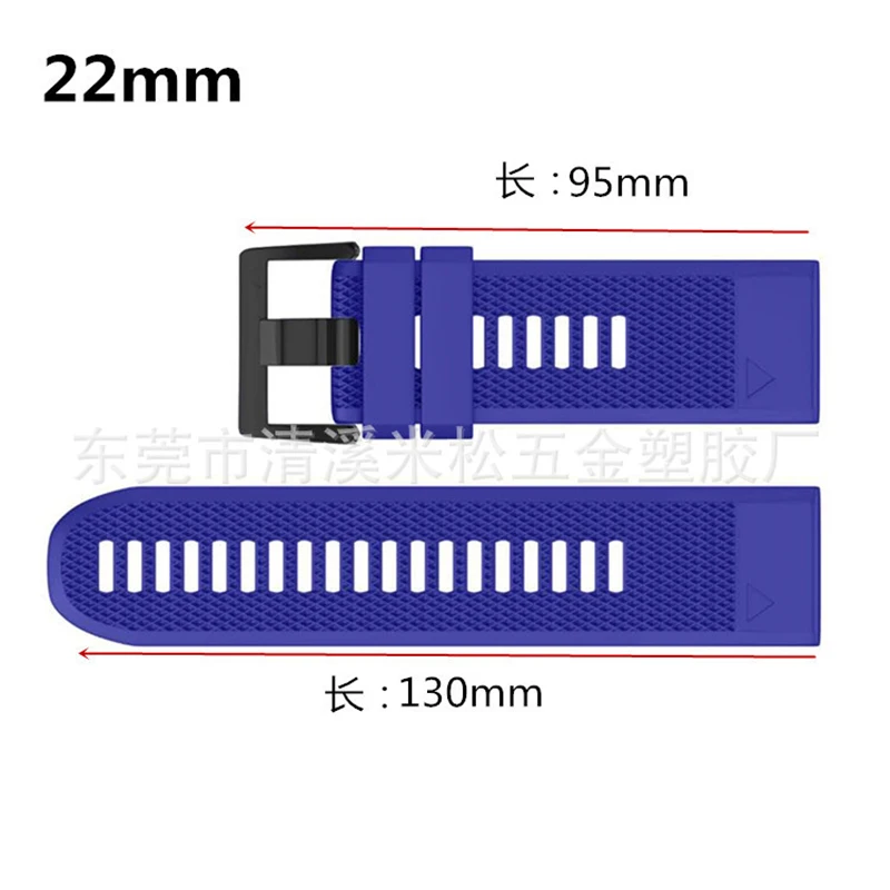 15 pçs 26/22/20mm pulseira de relógio para garmin fenix 5x 5 5S plus 3 3hr d2 s60 relógio liberação rápida silicone easyfit pulseira